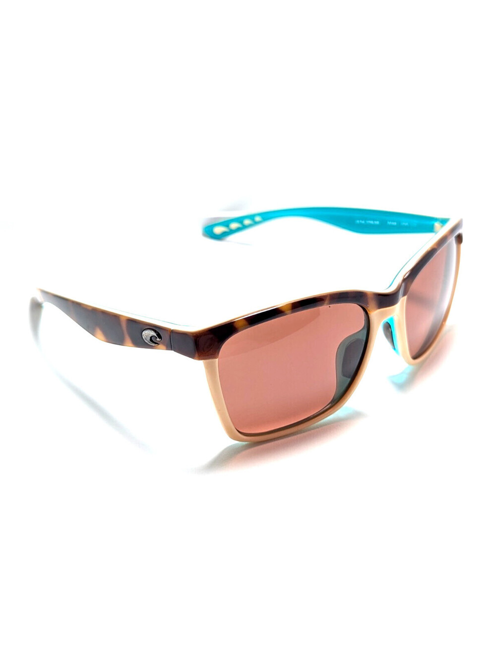 Costa ANA 105 Unisex Leopard Square Orange Lens Sunglasses UV Protection
